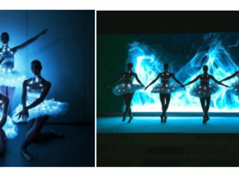LED Schneeflocken Showdance & Walk Act